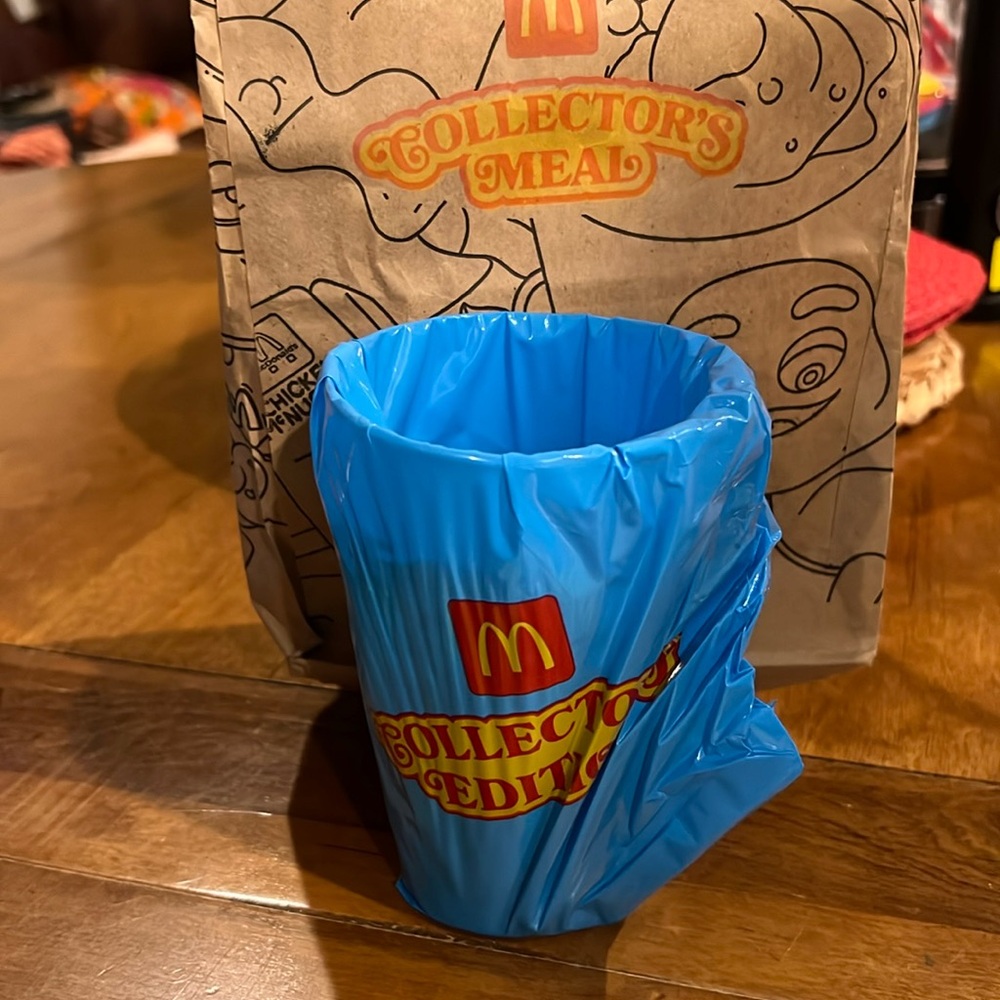 McDonald’s Collectors Cup HOT WHEELS & Barbie!  Unopened—still sealed in blue!